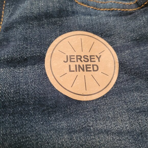 JACHS Kids Jeans 7 Distressed Dark Wash Jersey Knit Lined set of 2 New Pockets - Picture 4 of 11